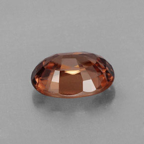 Zircone naturale arancione da 2,95 ct, taglio ovale, IF