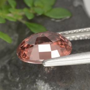 Zircone naturale rosa da 2,93 ct, taglio ovale, VVS-VS