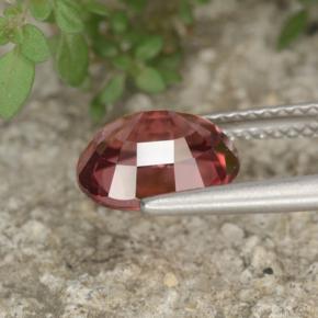Zircone naturale rosa da 3,31 ct, taglio ovale, VVS
