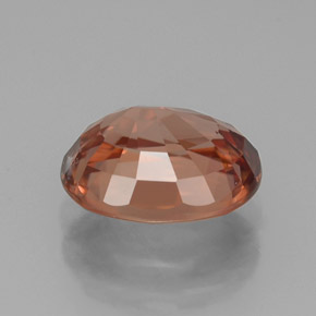 Zircone naturale arancione da 3,17 ct, taglio ovale, VVS