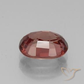 Zircone Vino rosso naturale da 3.06 ct, Ovale, VVS