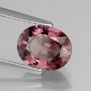 Zircone naturale rosa da 2,86 ct, taglio ovale, IF