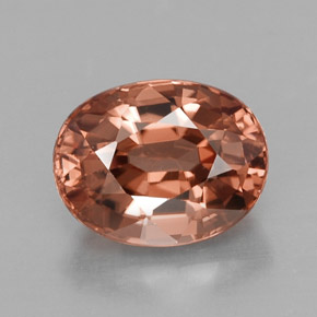 Zircone naturale arancione da 3,30 ct, taglio ovale, VVS