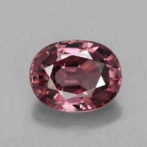 Zircone naturale rosa da 3,02 ct, taglio ovale, VVS