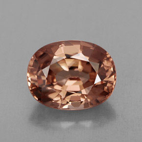 Zircone naturale arancione da 3,24 ct, taglio ovale, IF