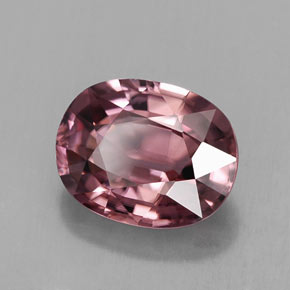Zircone naturale rosa da 3,09 ct, taglio ovale, IF