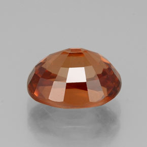 Zircone naturale arancione da 3,45 ct, taglio ovale, VVS