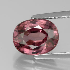 Zircone naturale rosa da 3,29 ct, taglio ovale, IF