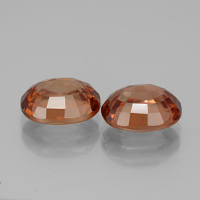 Zircone naturale arancione da  ct, taglio ovale, IF