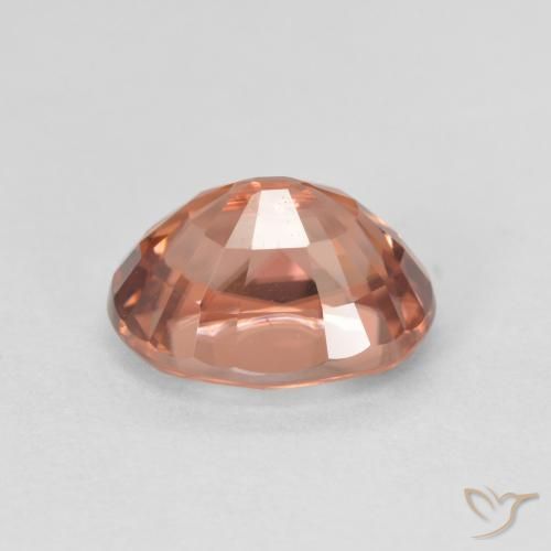 Zircone naturale rosa da 3,48 ct, taglio ovale, VVS-VS