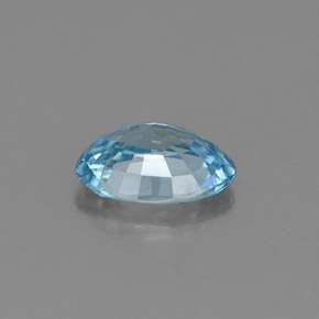 Zircone Blu naturale da 0.96 ct, Taglio ovale, VVS