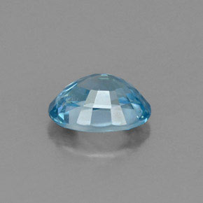 Zircone naturale blu da 1,19 ct, taglio ovale, VVS