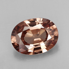 Zircone naturale arancione da 3,78 ct, taglio ovale, IF