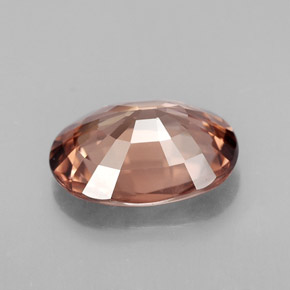 Zircone naturale arancione da 3,78 ct, taglio ovale, IF