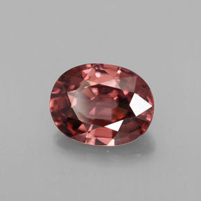 Zircone naturale rosa da 2,84 ct, taglio ovale, VVS