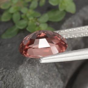 Zircone naturale arancione da 3,11 ct, taglio ovale, IF