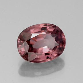 Zircone Color rosa naturale da 2.83 ct, Taglio ovale, VVS