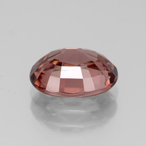 Zircone naturale rosa da 2,93 ct, taglio ovale, IF