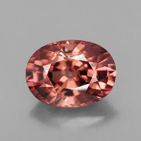 Zircone naturale arancione da 3,54 ct, taglio ovale, IF