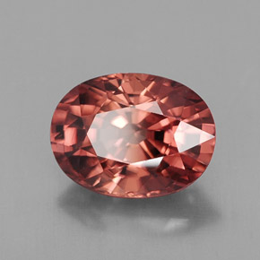 Zircone naturale arancione da 3,54 ct, taglio ovale, IF