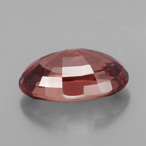 Zircone naturale rosa da 5,34 ct, taglio ovale, VVS