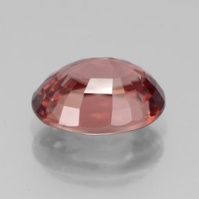 Zircone naturale rosa da 3,97 ct, taglio ovale, VS