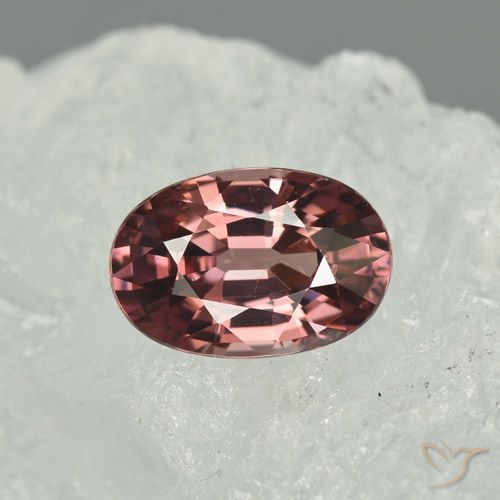 Zircone rosso scuro naturale da 3,93 ct, taglio ovale, VVS