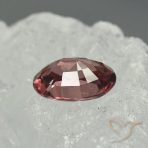 Zircone rosso scuro naturale da 3,93 ct, taglio ovale, VVS