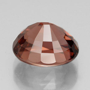 Zircone naturale rosa da 6,21 ct, taglio ovale, VVS