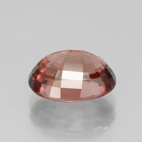 Zircone Arancio tendente al rosa naturale da 4.95 ct, Taglio ovale, VVS