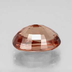 Zircone naturale arancione da 6,05 ct, taglio ovale, VVS