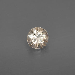 Zircone naturale giallo da 0,45 ct, taglio rotondo, VVS