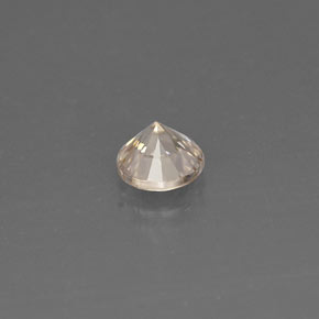Zircone naturale giallo da 0,45 ct, taglio rotondo, VVS