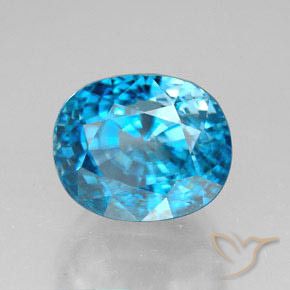 Zircone Blu naturale da 6.82 ct, Ovale, VVS