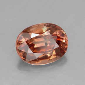 Zircone naturale arancione da 3,10 ct, taglio ovale, VVS