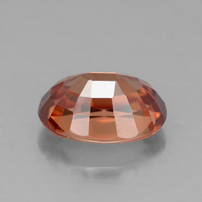 Zircone naturale arancione da 3,10 ct, taglio ovale, VVS