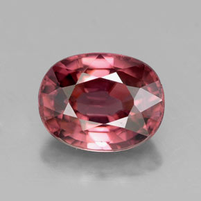 Zircone naturale rosa da 3,35 ct, taglio ovale, VVS