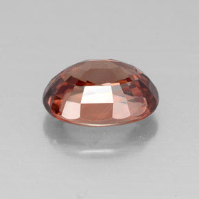 Zircone naturale arancione da 3,26 ct, taglio ovale, VVS