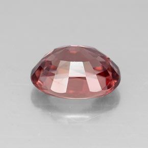 Zircone naturale rosa da 3,26 ct, taglio ovale, VVS