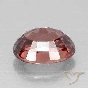 Zircone naturale rosso da 3,33 ct, taglio ovale, VVS