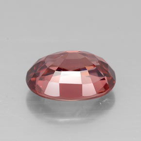 Zircone naturale rosa da 3,02 ct, taglio ovale, VVS