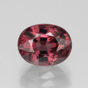 Zircone naturale rosa da 3,40 ct, taglio ovale, VVS