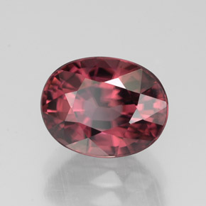 Zircone naturale rosa da 3,40 ct, taglio ovale, VVS
