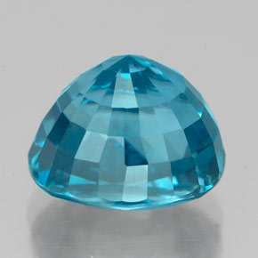 Zircone naturale blu da 8,45 ct, taglio ovale, IF