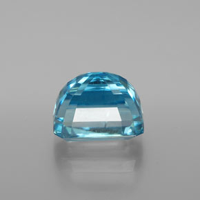 Zircone naturale blu da 9,03 ct, taglio smeraldo, VS