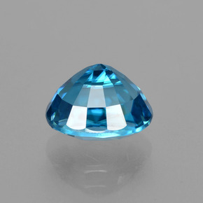 Zircone naturale blu da 4,37 ct, taglio ovale, VVS