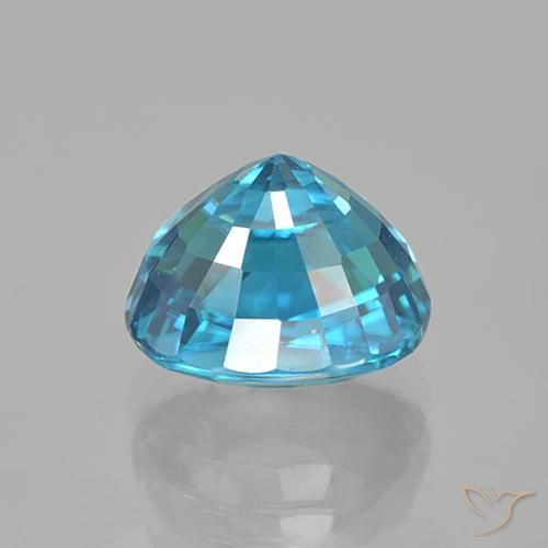 Zircone Blu medio naturale da 5.59 ct, Ovale, VVS