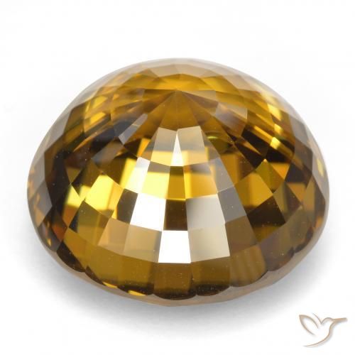 Zircone Oro medio naturale da 47.19 ct, Rotondo, VVS