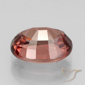 Zircone Rosa scuro naturale da 3.16 ct, Ovale, VVS