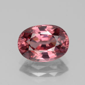 Zircone naturale rosa da 3,53 ct, taglio ovale, VVS